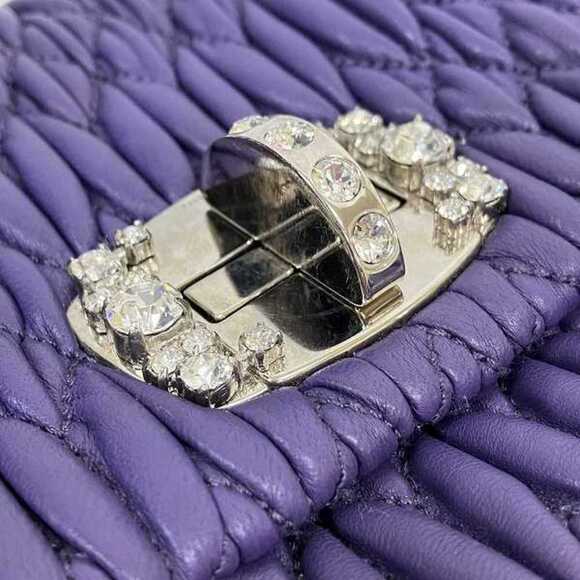 MIU MIU Purple Shoulder Bag - Picture 8 of 9